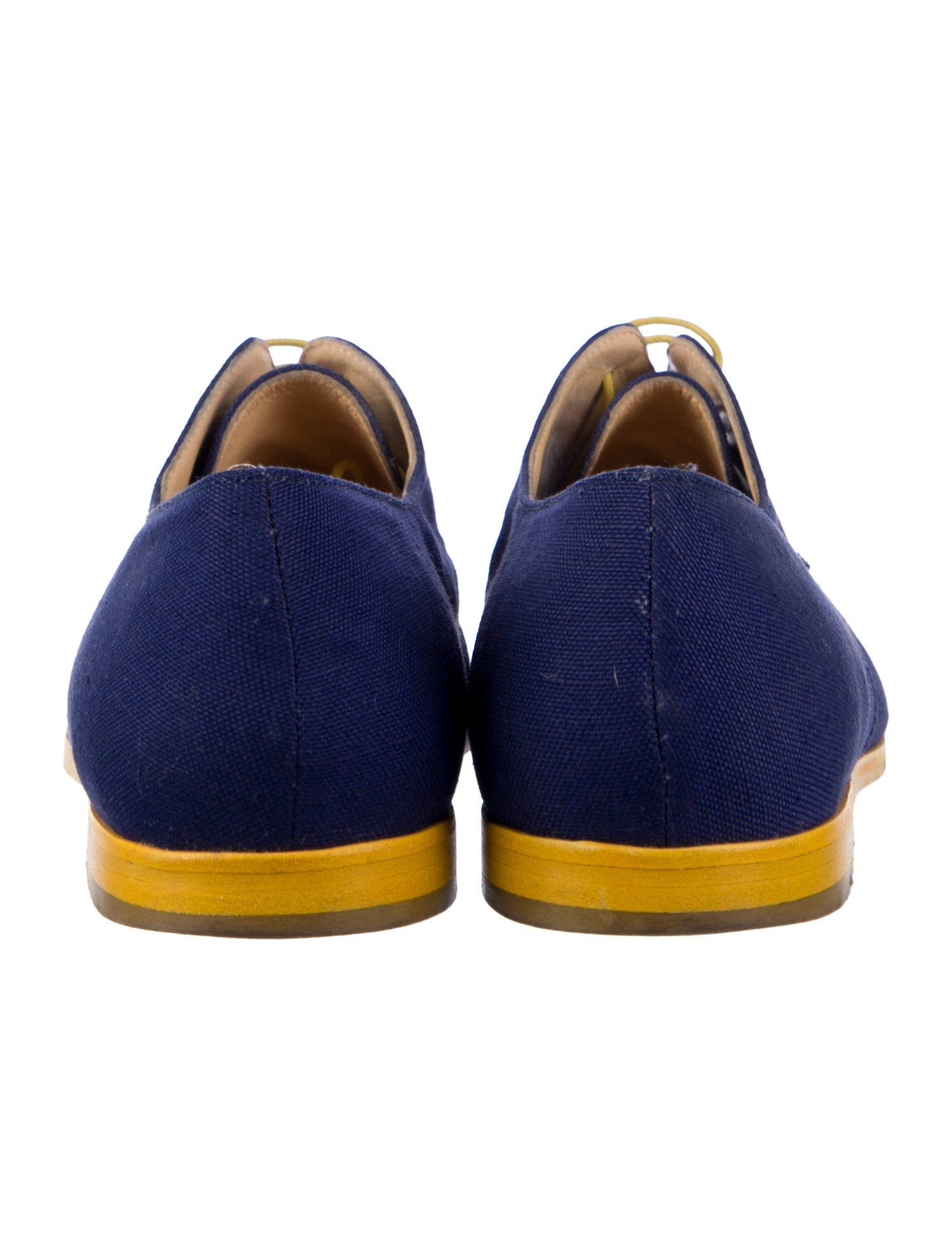 Manolo Blahnik Canvas Oxfords